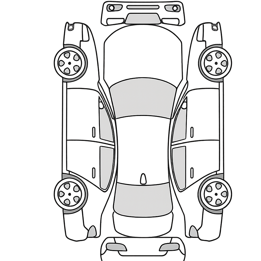 Vehicle walk-around damage map